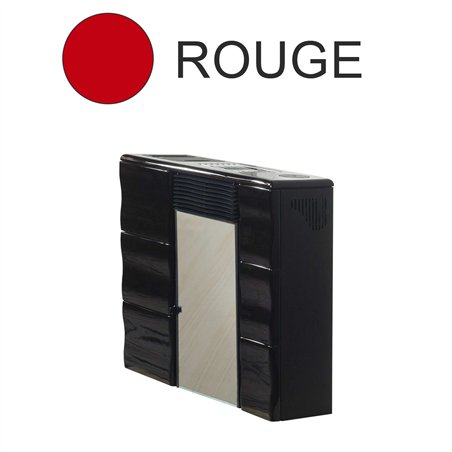 Poêle à pellets Lincar Olga 502 L Slim Céramique rouge