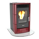 Poêle à pellets Lincar Milly 515 SC Céramique rouge