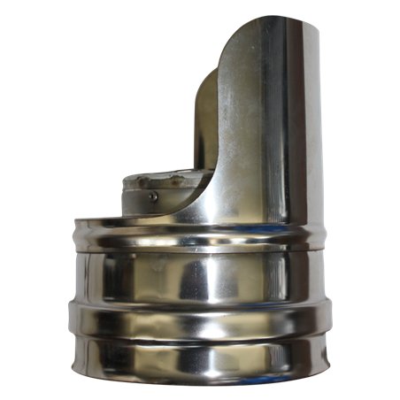 Terminal horizontal double paroi - Ø int/ext: 80-130