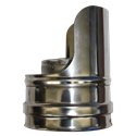 Terminal horizontal double paroi - Ø int/ext: 80-130