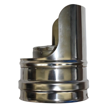 Terminal horizontal double paroi - Ø int/ext: 80-130