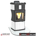 Poêle à pellets hydro Lincar Monella 940/SA Céramique blanc