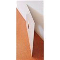 Plaque de finition plafond blanche 500x300mm Ø 200
