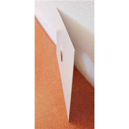 Plaque de finition plafond blanche 500x300mm Ø 200