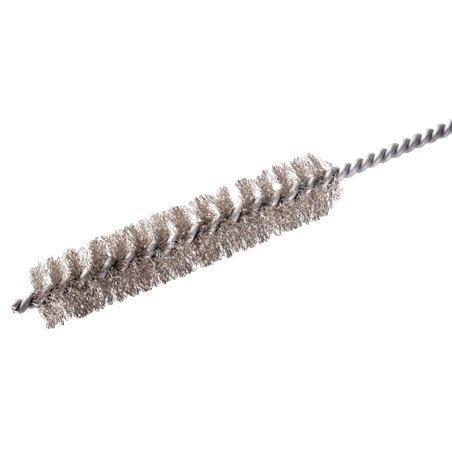 Goupillon cylindrique, inox ondulé,   tige 1 m, fil 100 mm