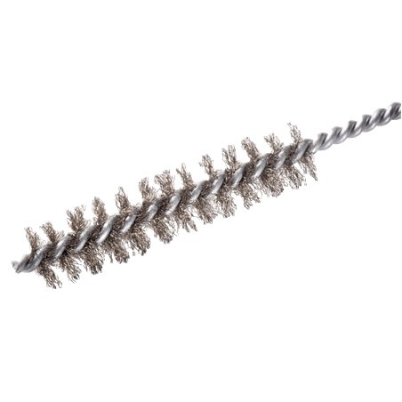 Goupillon cylindrique, inox ondulé,   tige 1 m, fil 100 mm