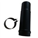 Longueur droite ajustable simple Ø 100 noir