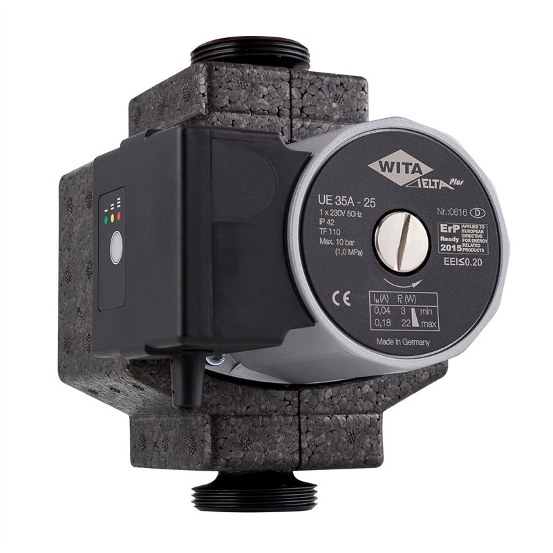 Circulateur a économie d'énergie UE 35A-25 S en fonte Entre axe: 130mm G 1