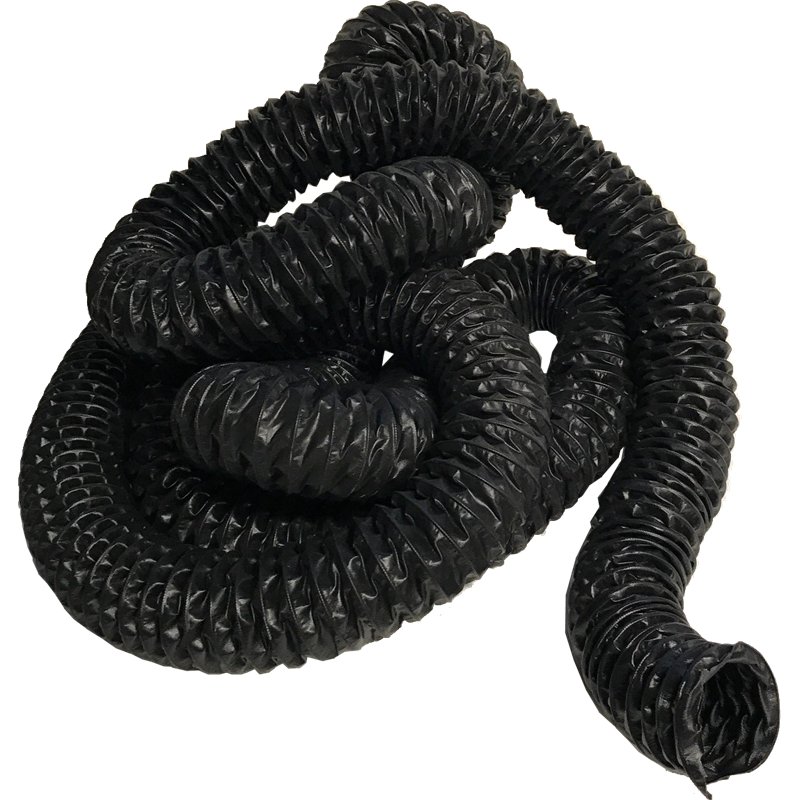 Flexible noir Ø 70 mm résistant jusqu’à 100°C - vendu au mètre