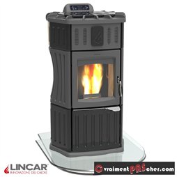 Poêle à pellets hydro Lincar Monella 940/SA Céramique noir