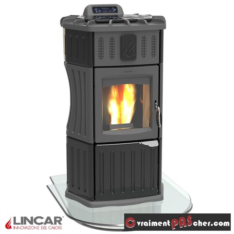 Poêle à pellets hydro Lincar Monella 940/SA Céramique noir