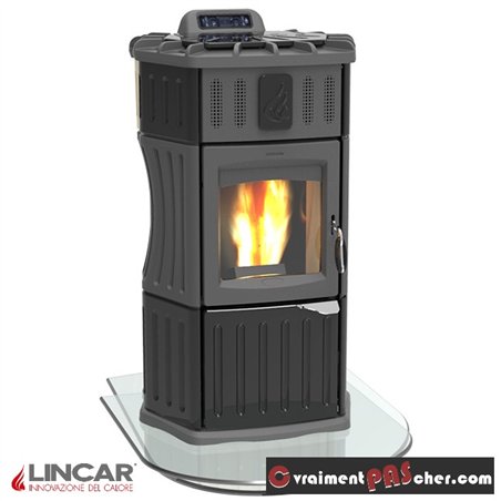 Poêle à pellets hydro Lincar Monella 940/SA Céramique noir