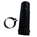 Longueur droite ajustable simple 80mm noir avec collier