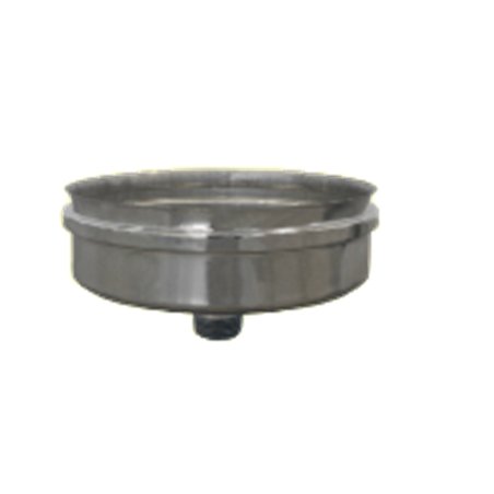 Bouchon de condensation simple paroi inox femelle  - Ø 100