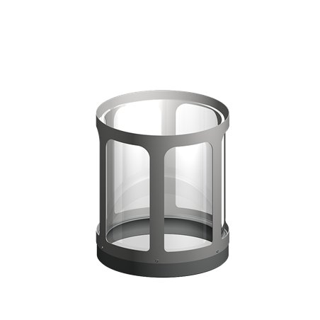 Support avec vitre standard pour barbecue à pellets Haussler