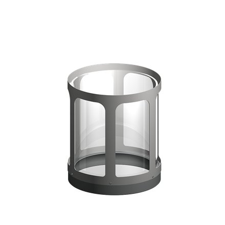 Support avec vitre standard pour barbecue à pellets Haussler