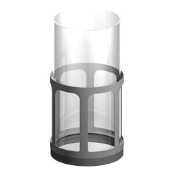 Support avec vitre haute pour barbecue à pellets Haussler