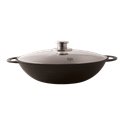 Wok avec couvercle pour barbecue à granulés Haussler Wok avec couvercle pour barbecue à granulés Haussler