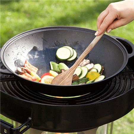 Wok avec couvercle pour barbecue à granulés Haussler