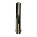 Longueur droite ajustable simple paroi inox de 370 à 560mm - Ø 100