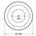 Rosace inox - Ø 100 mm