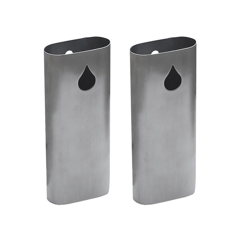 Pack de 2 saturateurs - mi rond - 8 x 3,2 x 20 cm - inox Pack de 2 saturateurs - mi rond - 8 x 3,2 x 20 cm - inox