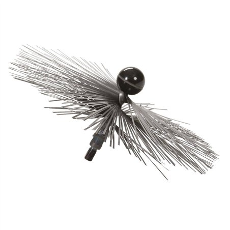 Brosse Ø  18 cm inox Souple, 2 couches