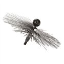 Brosse Ø  18 cm inox Souple, 2 couches