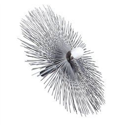 Brosse Ø 15 cm acier plat Souple, 2 couches