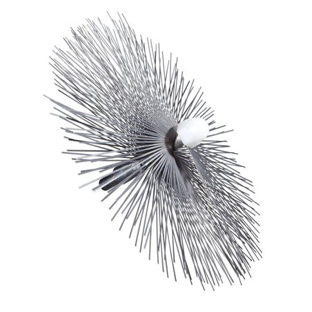 Brosse Ø 15 cm acier plat Souple, 2 couches