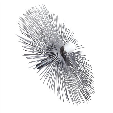 Brosse Ø 15 cm acier plat Souple, 2 couches