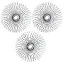 Kit 3 Hérissons en inox, Ø 35 cm, dur