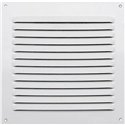 Grille aluminium laquée blanc avec moustiquaire 25x25 cm