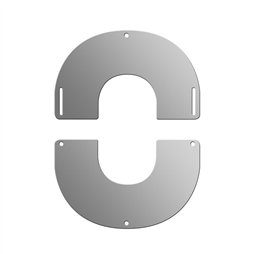 Plaque de finition ronde inox Ø 160 mm