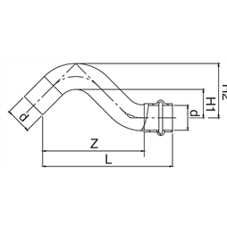 Clarinette cuivre MF Ø 22 à sertir