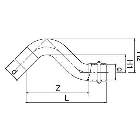 Clarinette cuivre MF Ø 22 à sertir