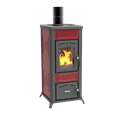 Poêle à bois Lincar Alice 480 AZ Céramique rouge