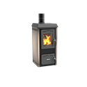 Poêle à bois Lincar Gioia 470 AZ acier émaillé cappuccino