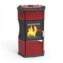 Poêle à bois Lincar Monella 184 Céramique rouge