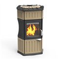 Poêle à bois Lincar Monella 184 Céramique beige