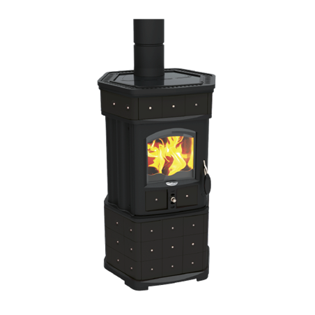 Poêle à bois Lincar Monellina 176 AN Plus Céramique noir