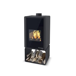 Poêle à bois Skü Värme Deluxe PENTAI noir