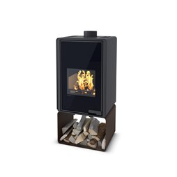 Poêle à bois Skü Värme Deluxe PENTAI marron