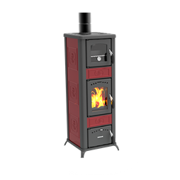 Poêle à bois Lincar Alice 490 AZ Céramique rouge