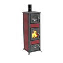 Poêle à bois Lincar Alice 490 AZ Céramique rouge