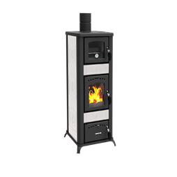 Poêle à bois Lincar Alice 490 AZ Céramique blanc