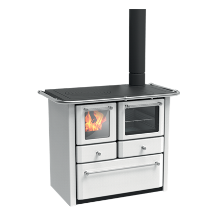 Cuisinière à bois Lincar Gaia 149A V blanc