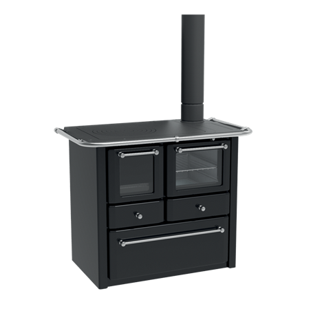 Cuisinière à bois Lincar Gaia 149A V  noir