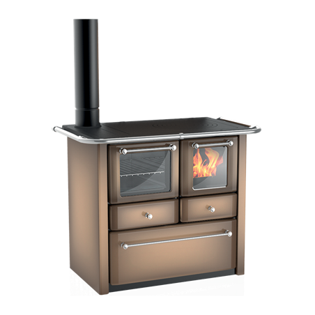 Cuisinière à bois Lincar Gaia 149A V SX cappuccino
