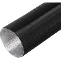 Gaine aluminium extensible noire - Ø 50 mm